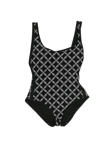 michael kors size 8 multi ruffle one piece swimsuit ebay|Michael Kors Floral Ruffle One Piece Swimsuit Black Size 8 .